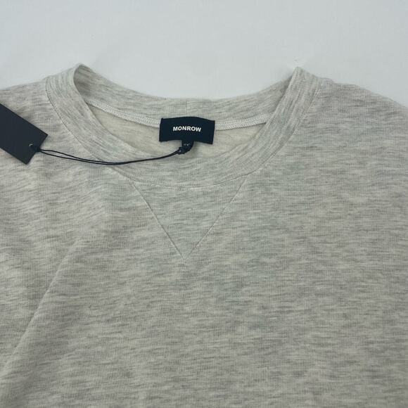 Monrow Men's XXL Supersoft Crew Neck Sweatshirt Layer-friendly Comfortable - Picture 6 of 10